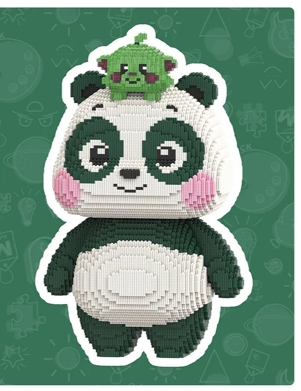 Panda met Beestje | Bouwsteentjes