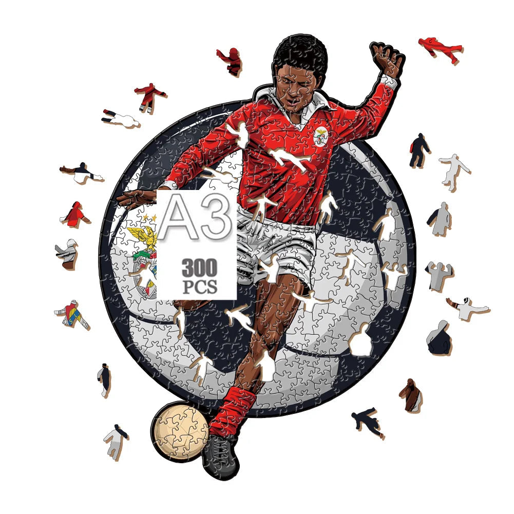 Eusébio | Houten Puzzel