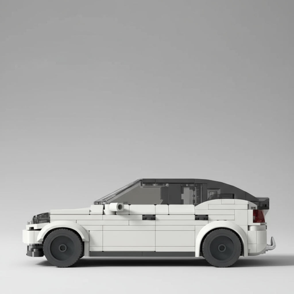 Witte auto | Bouwsteentjes