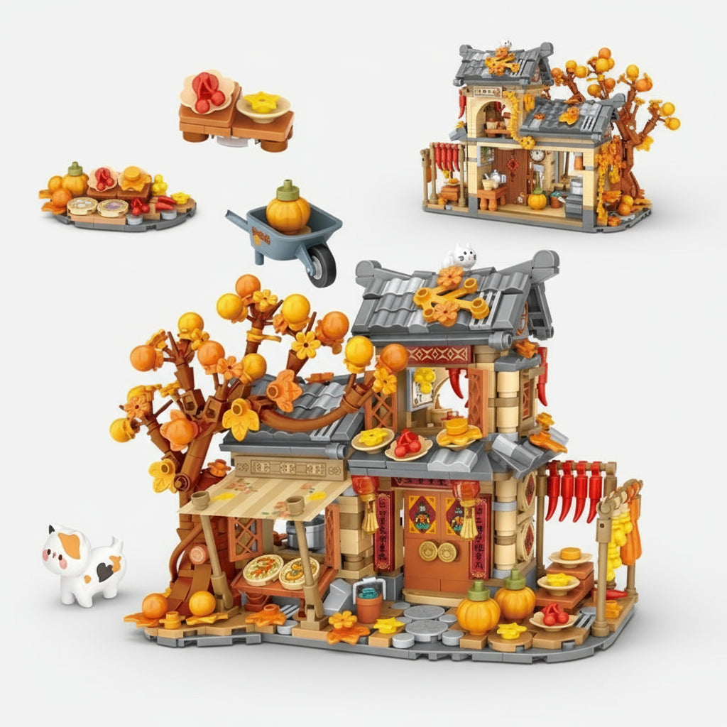 Herfst boerderij | Bouwsteentjes