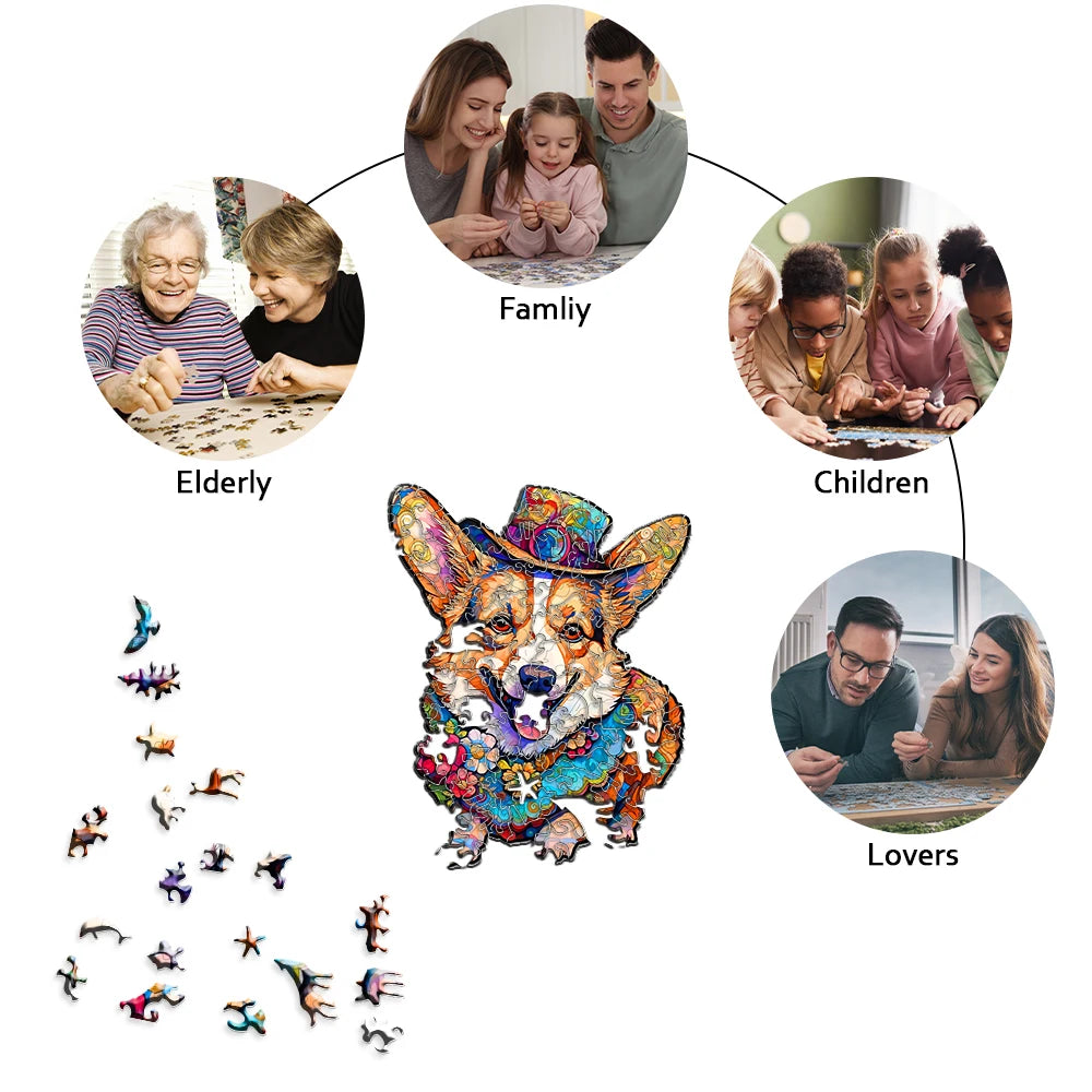 Welsh Corgi | Houten Puzzel