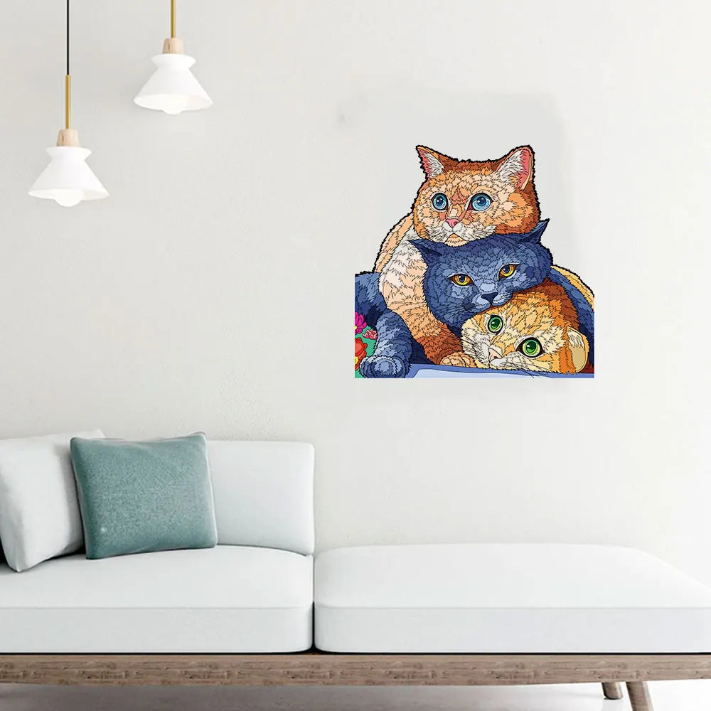 Schattige katten | Houten Puzzel