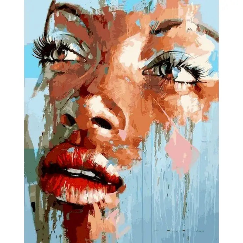 Abstracte vrouw | Schilderen op Nummer