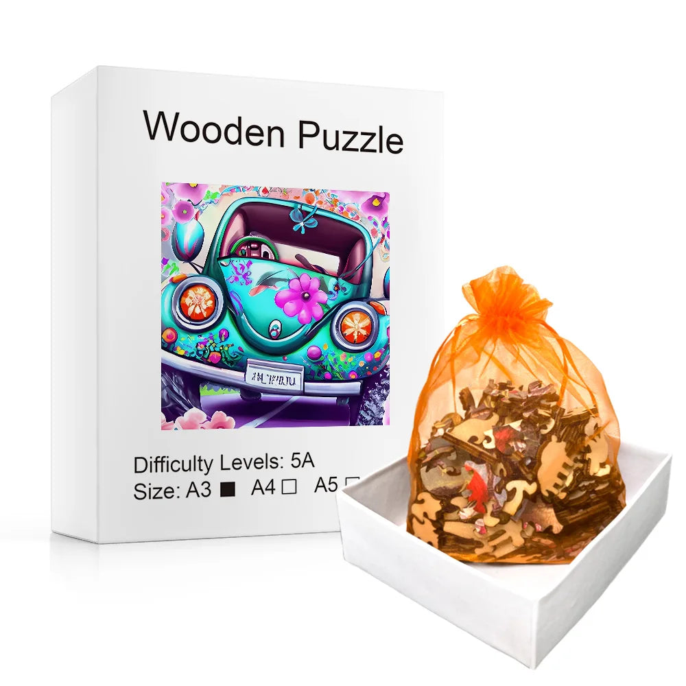 Leuke Auto | Houten Puzzel