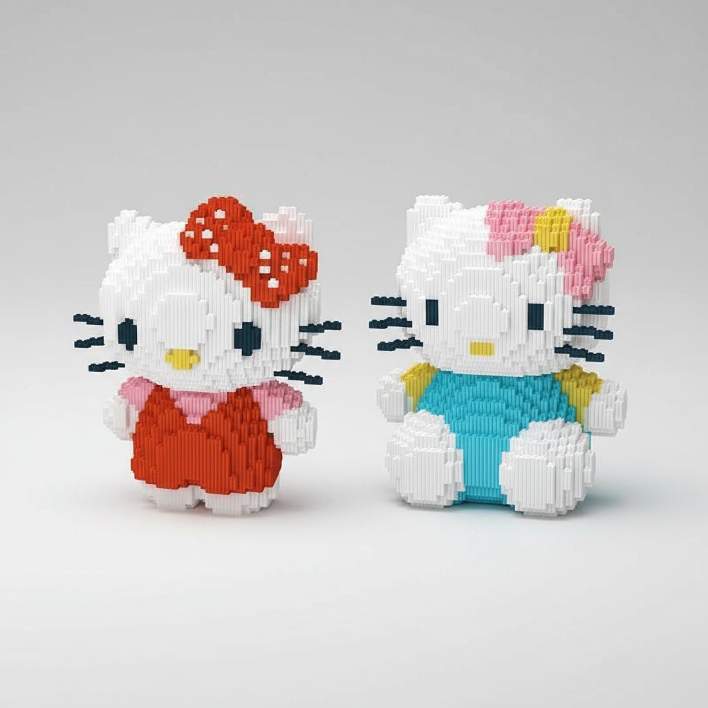 Mega hello kitty | Bouwsteentjes
