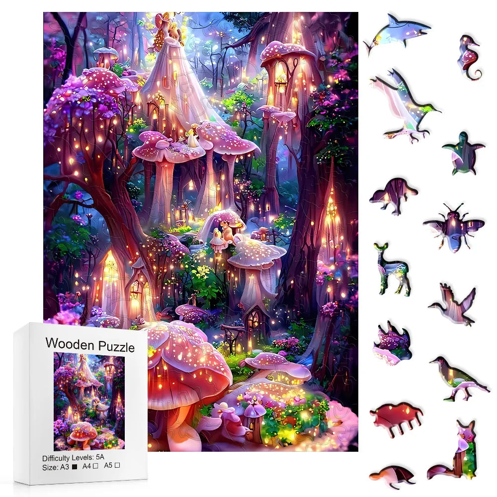 Fantasie Wereld | Houten Puzzel