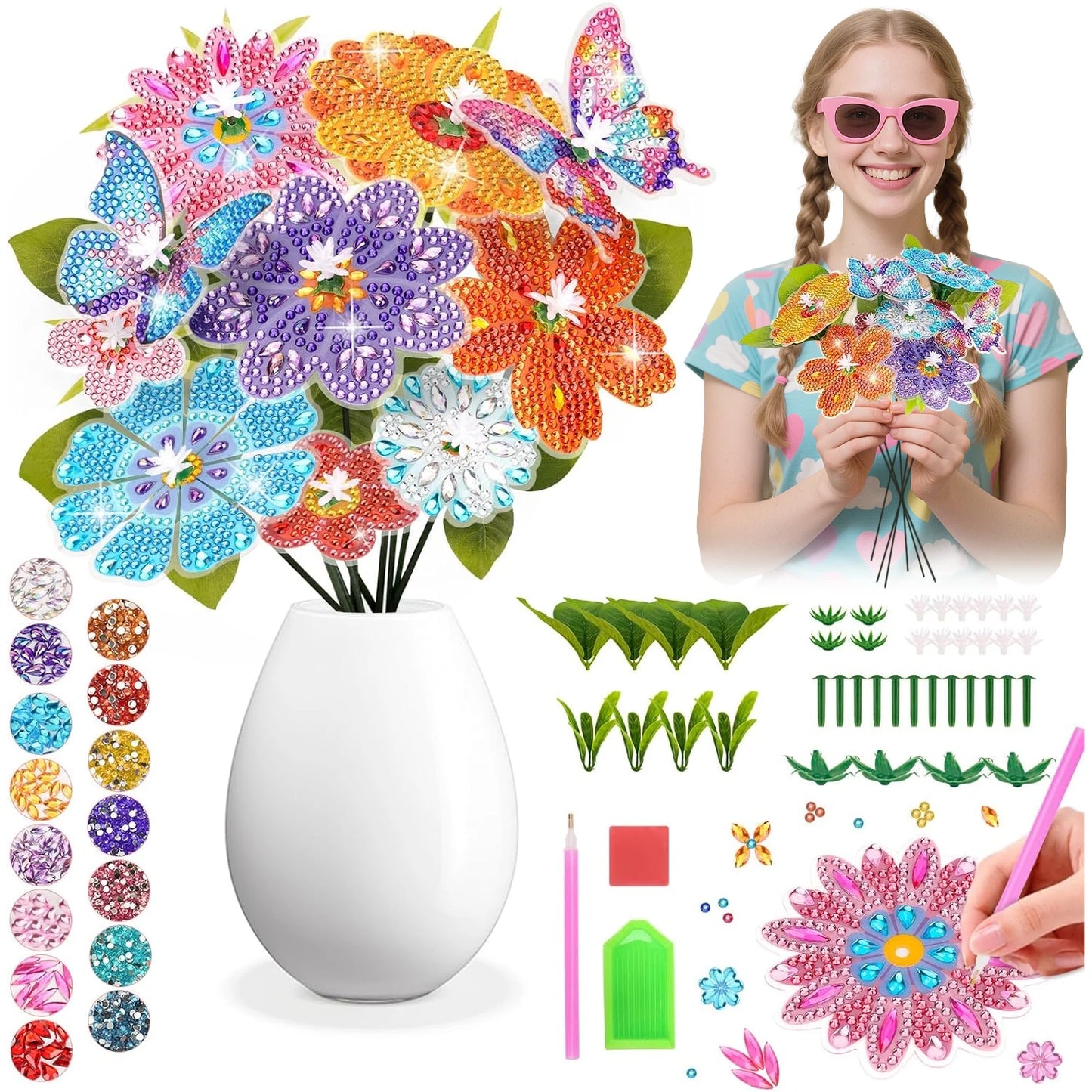 Bloemen boeket | Diamond painting