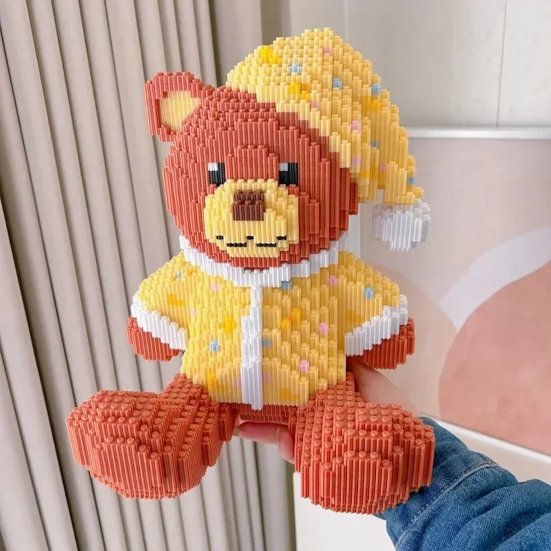 Beer met slaapmuts | Bouwsteentjes