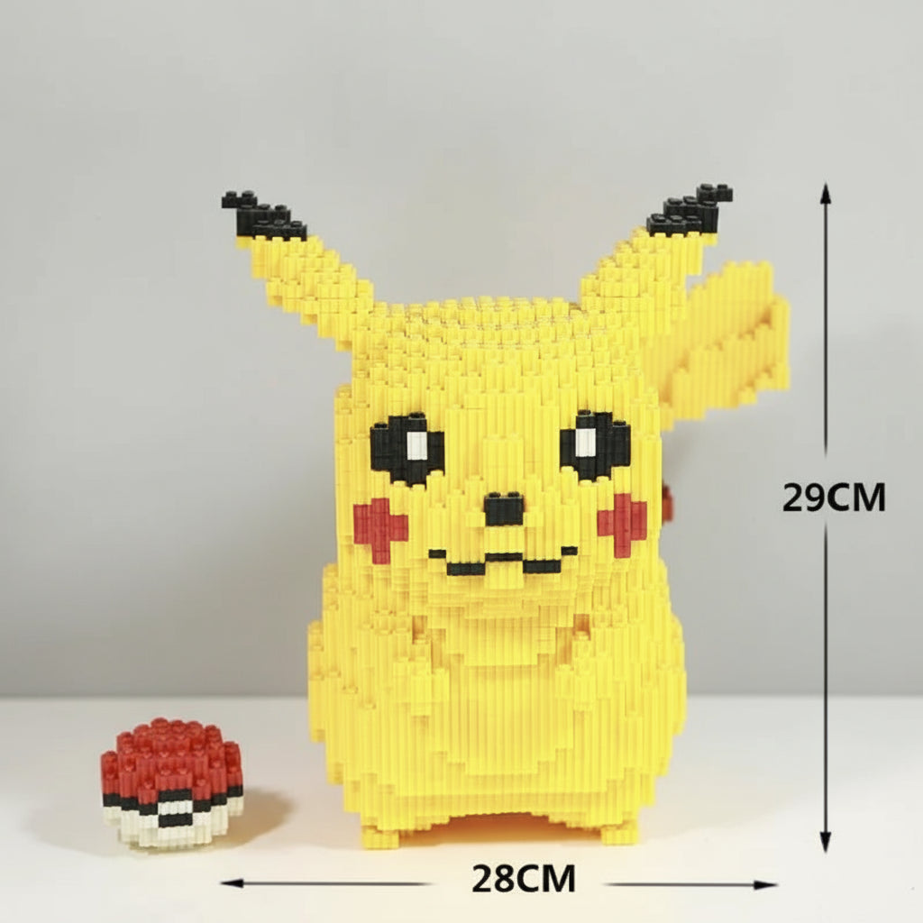 Geel Bliksembeest Met Bal | Bouwsteentjes