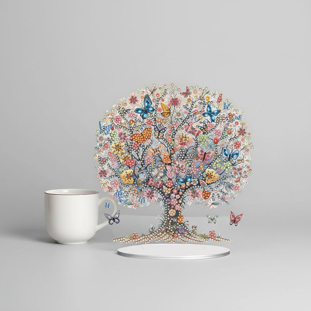 5D Vlinder boom | Diamond painting