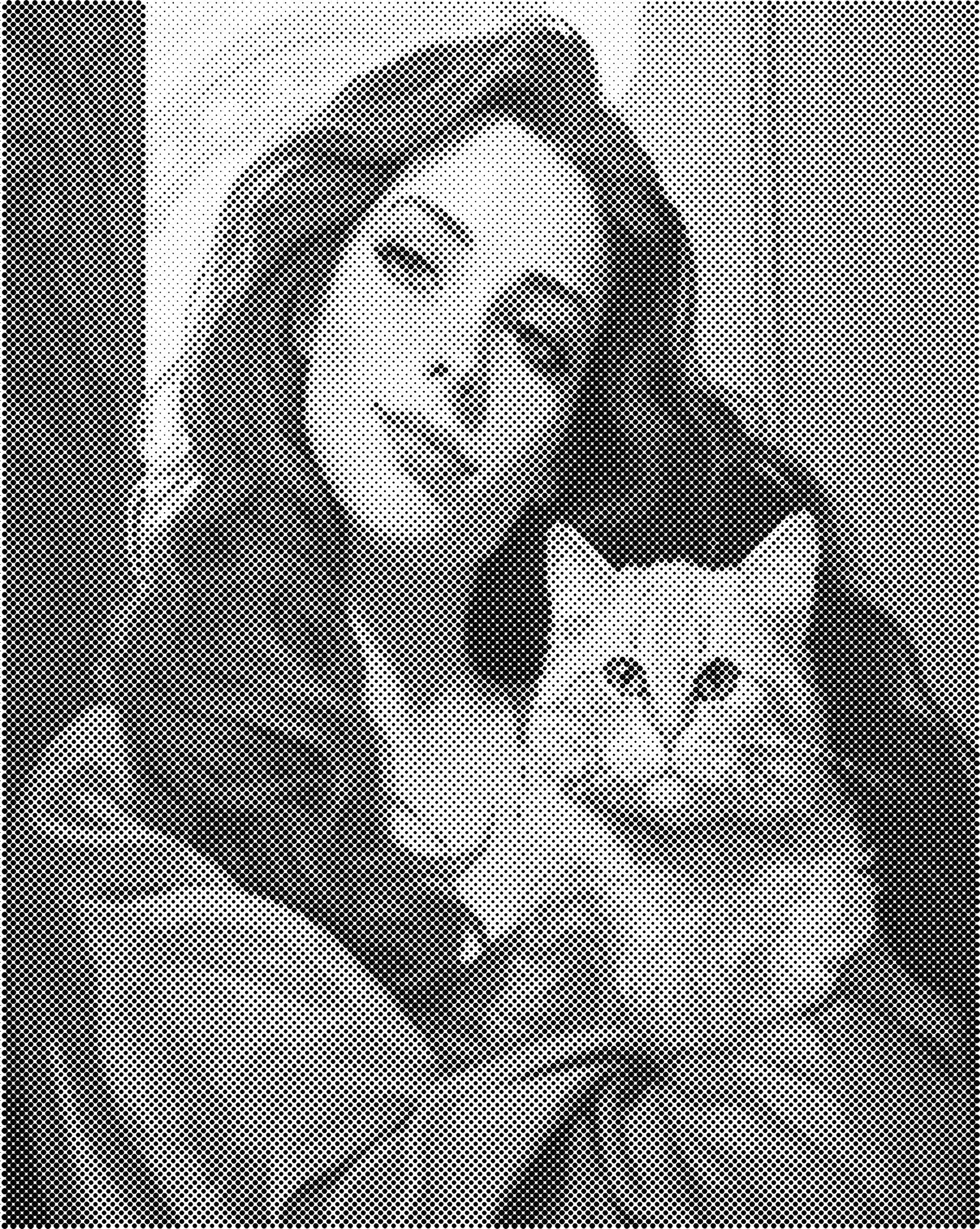 Vrouw met kat | Dot painting