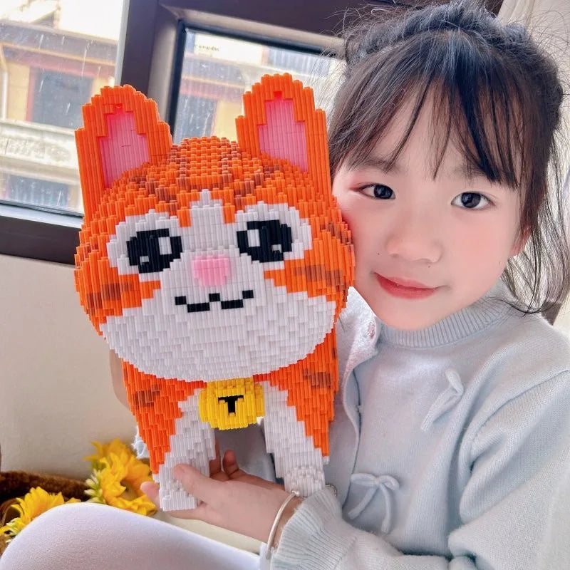 Mega Oranje Kat | Bouwsteentjes