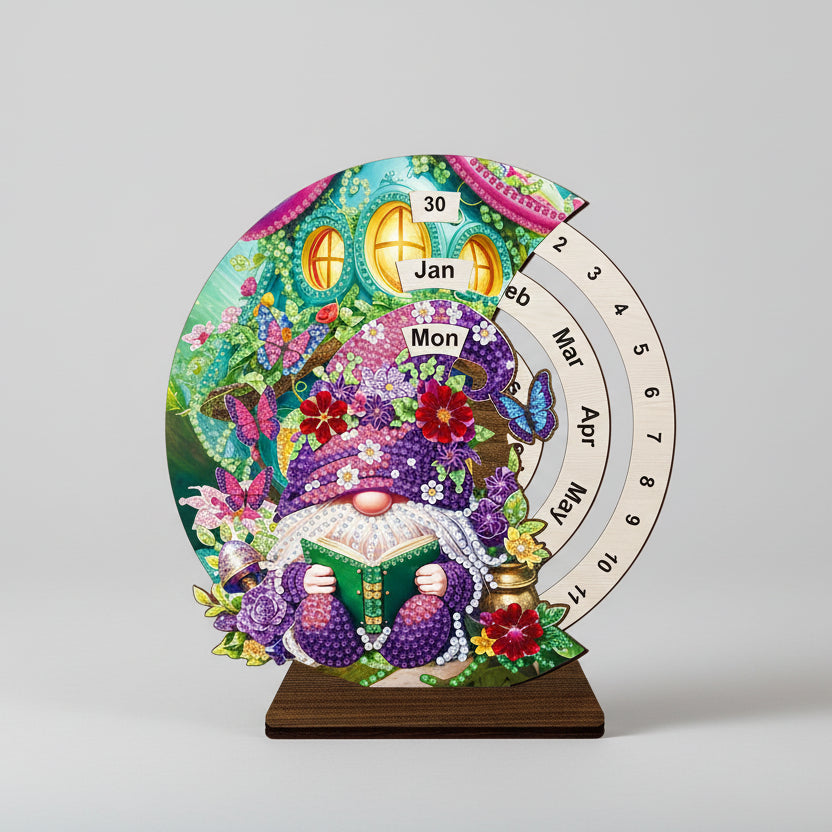 Paarse kabouter | Kalender | Diamond painting