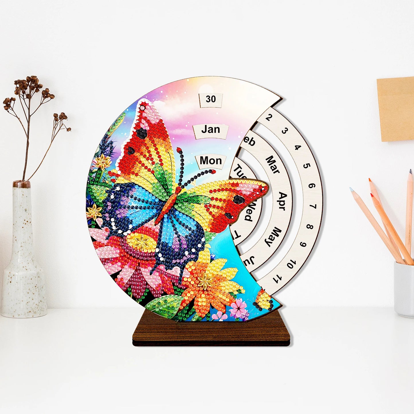 Regenboog vlinder | Kalender | Diamond painting