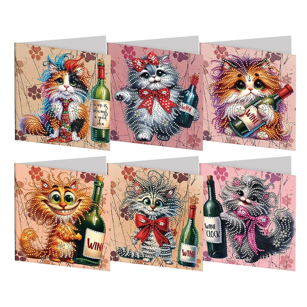Verschillende Kaarten | 6 stuks | Diamond Painting