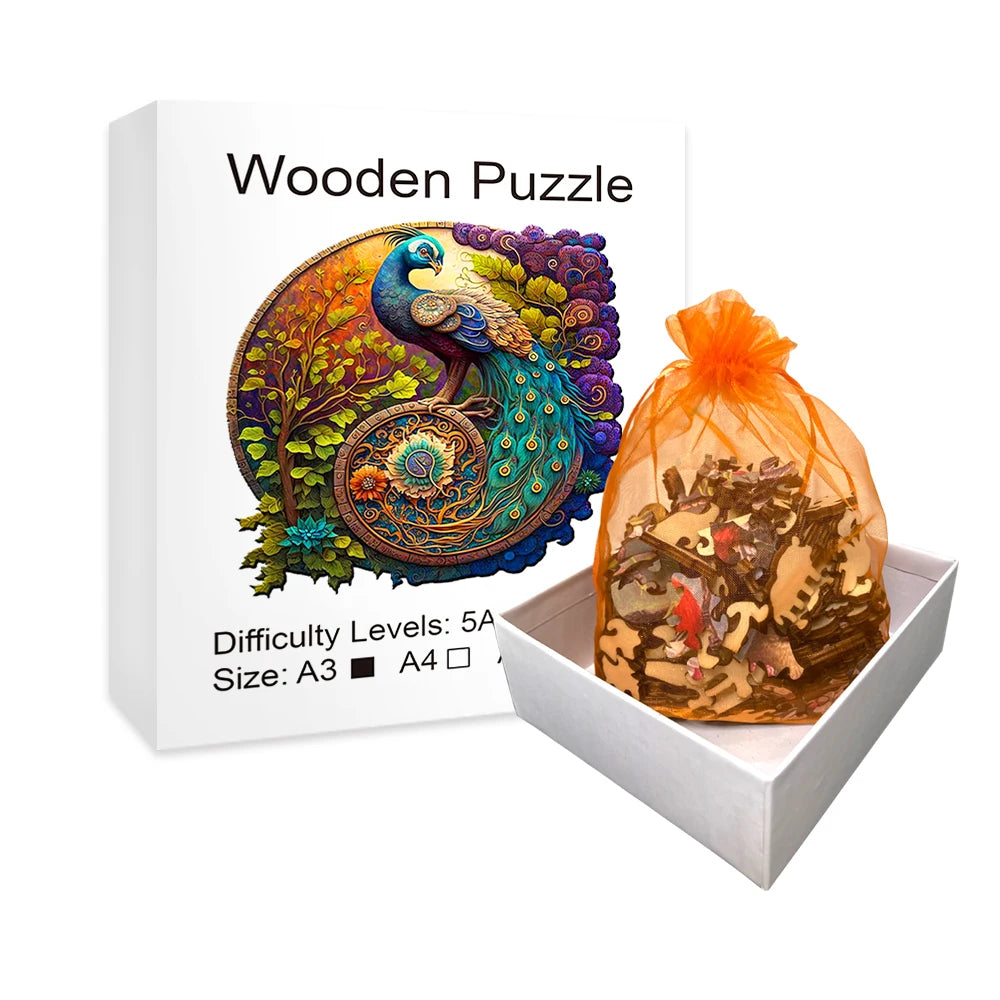 Mooie Pauw | Houten Puzzel