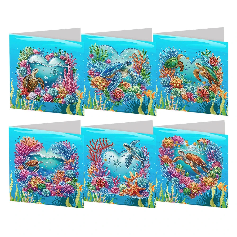 Verschillende Kaarten | 6 stuks | Diamond Painting