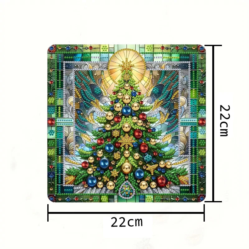 Kerstboom | Deurhanger | Diamond painting
