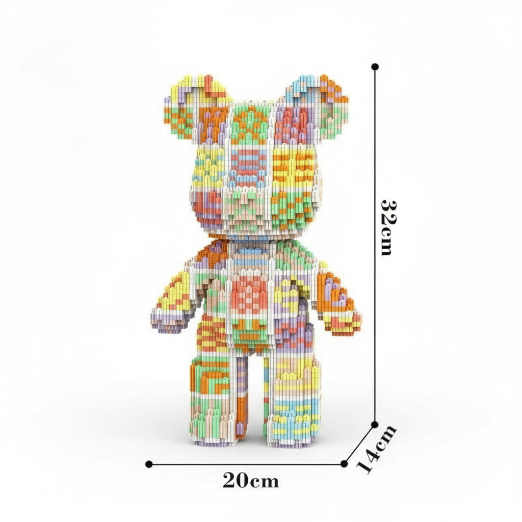 Gekleurde beer | Bouwsteentjes