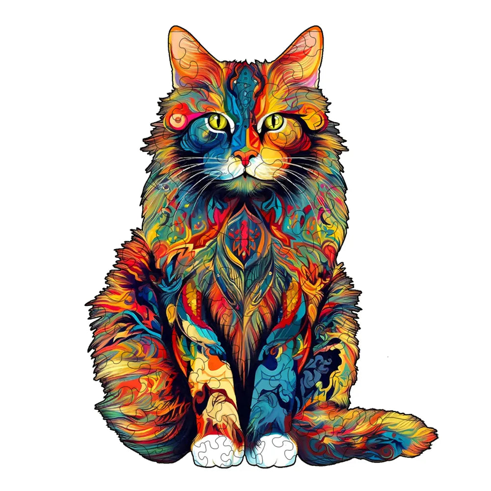 Stoere Kat | Houten Puzzel