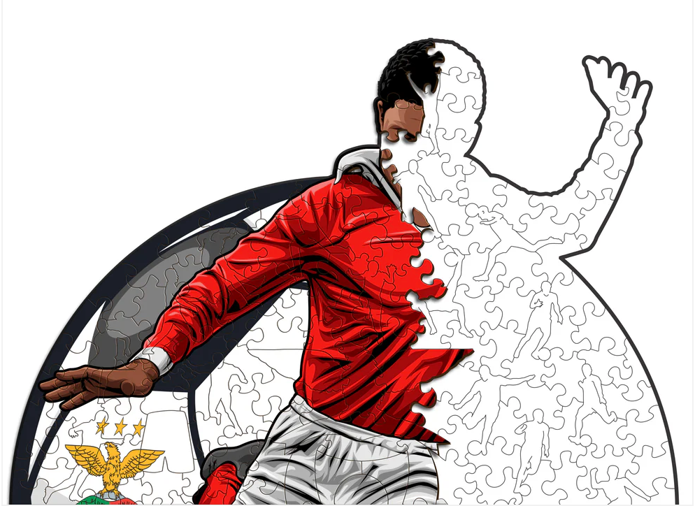 Eusébio | Houten Puzzel