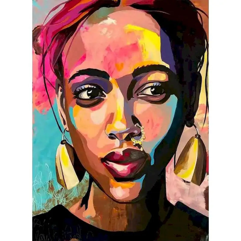 Abstracte vrouw | Schilderen op Nummer