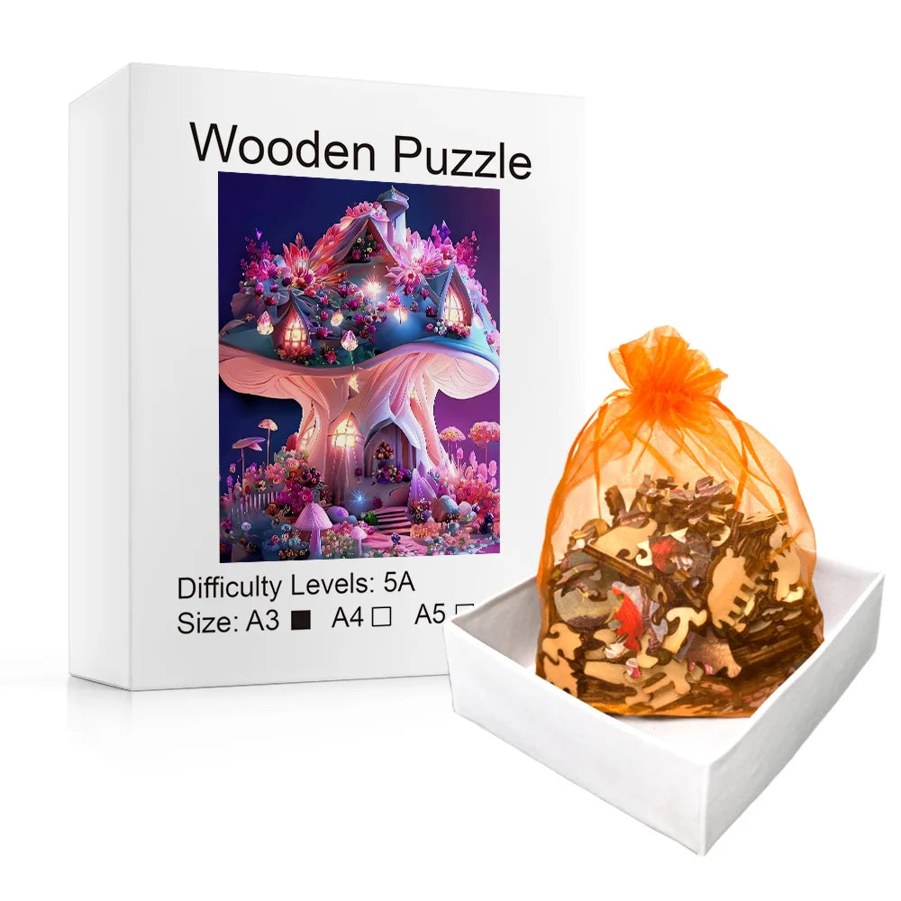 Magische paddenstoel | Houten Puzzel