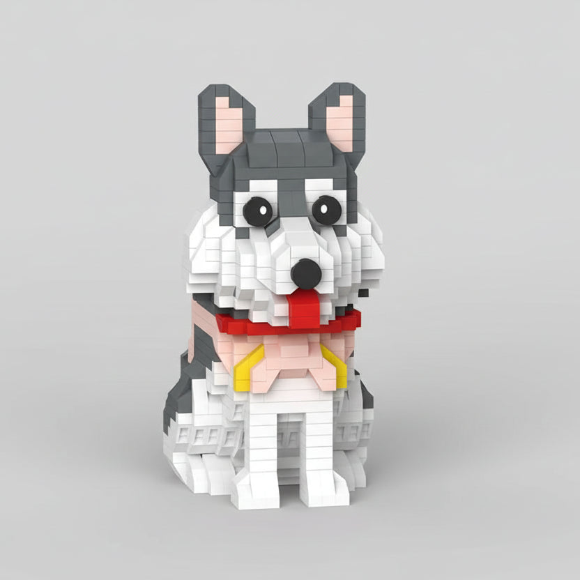 Grijze husky | Bouwsteentjes