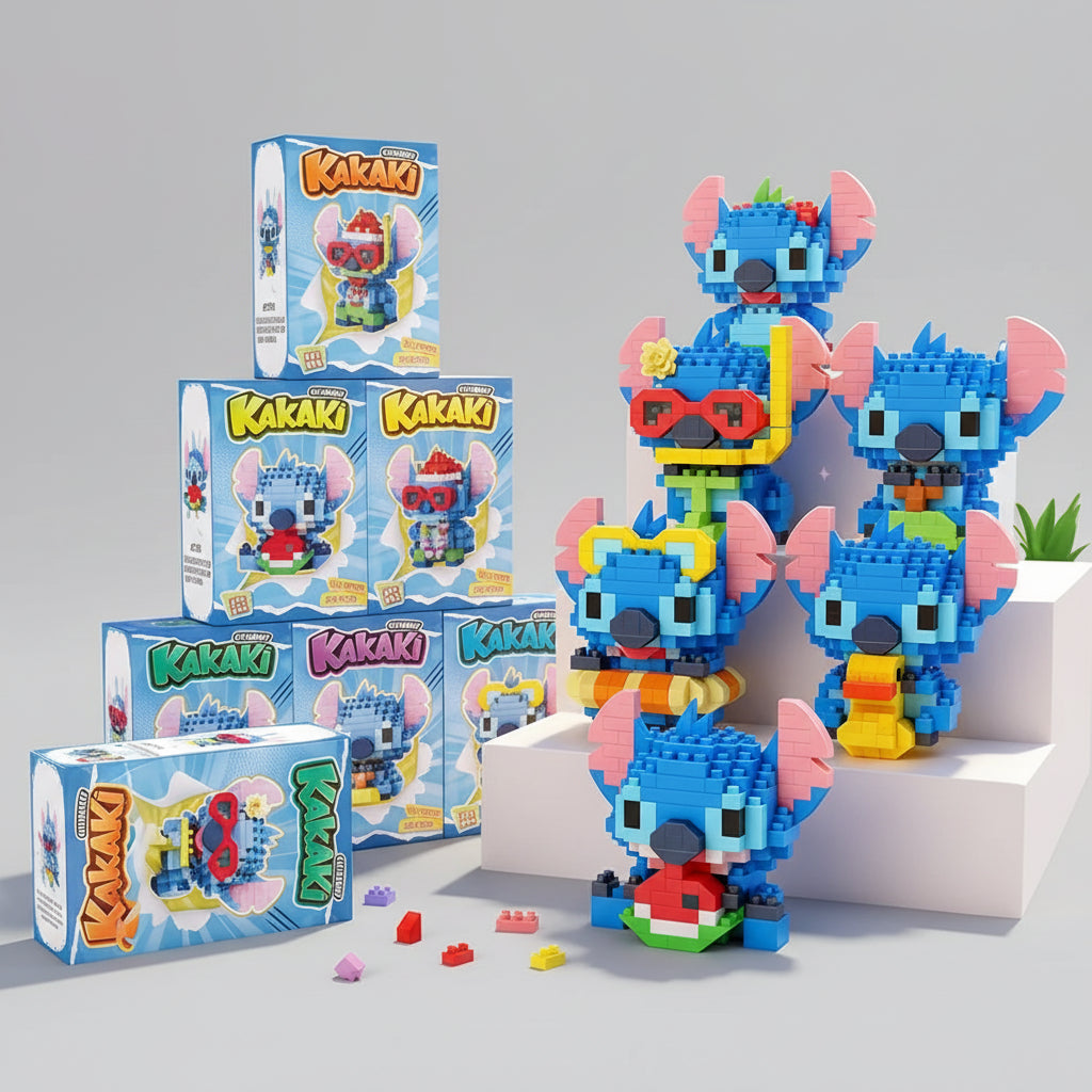 Mini blauwe wezens | Bouwsteentjes
