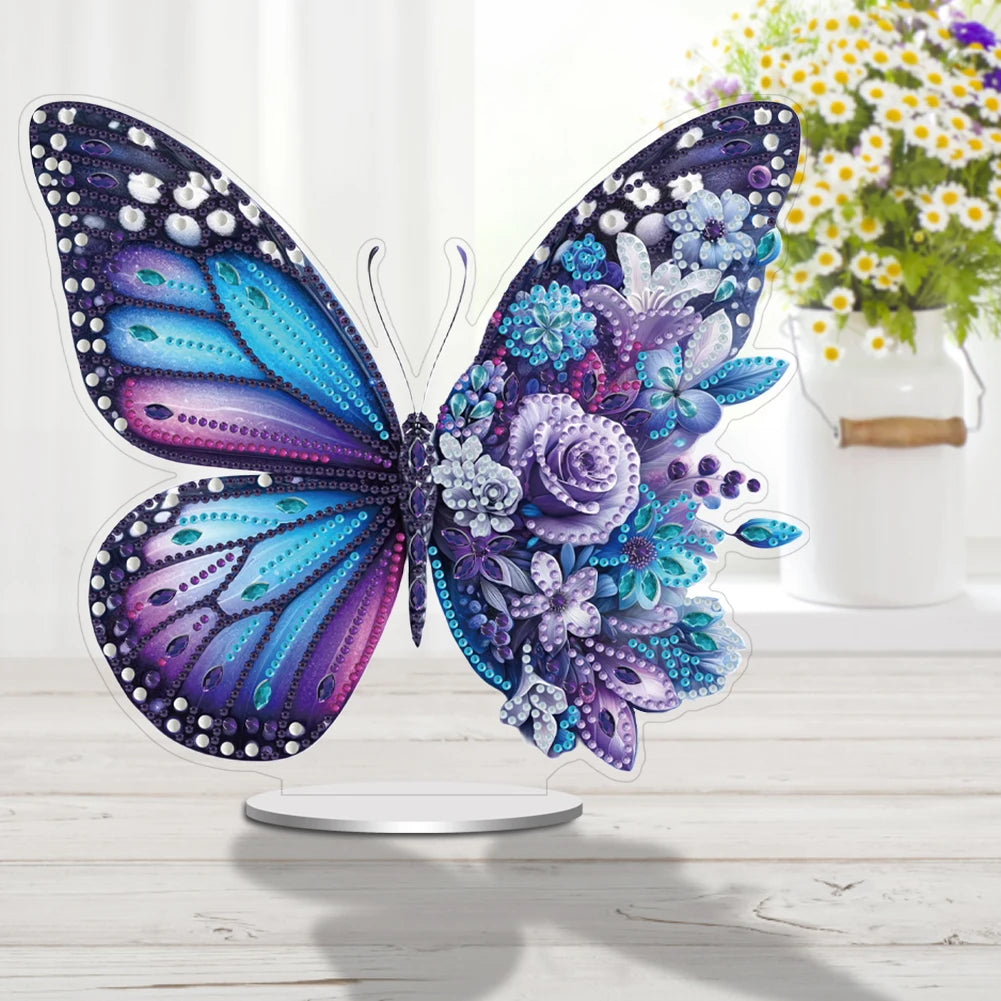 5D Paarse vlinder | Diamond painting
