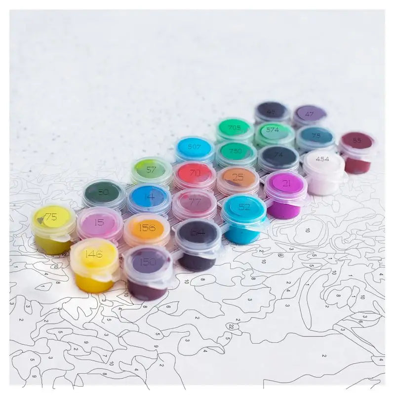 Vrouw met uitzicht op zee | Schilderen op Nummer