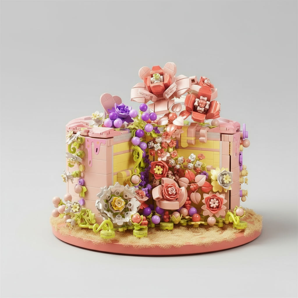 Rozen cake | Bouwsteentjes