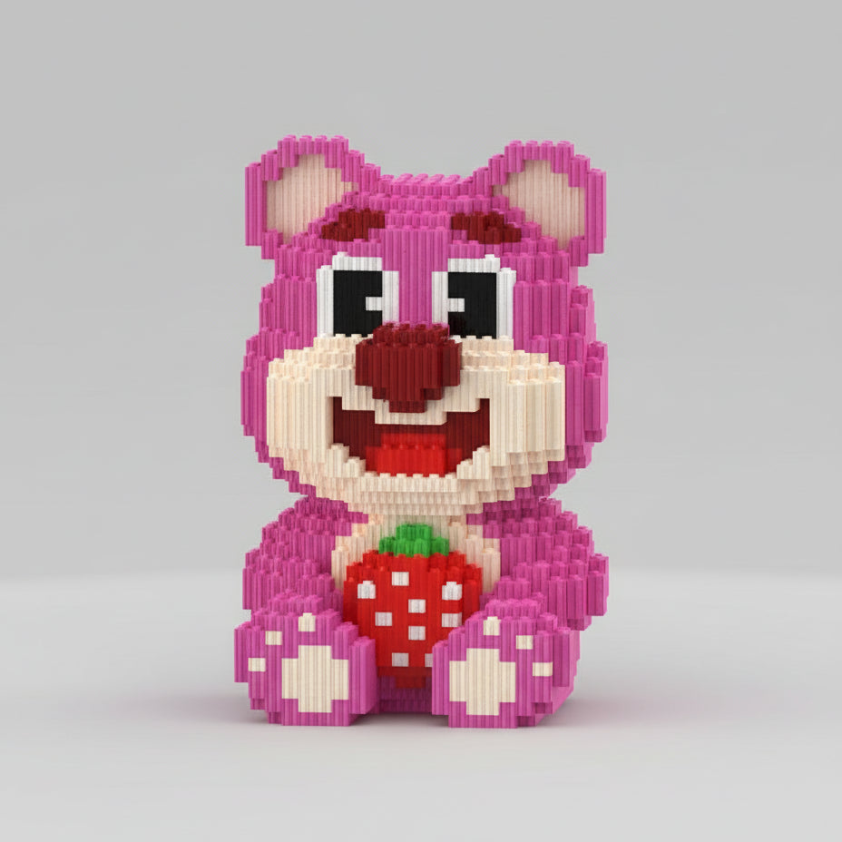 Baby roze beer | Bouwsteentjes