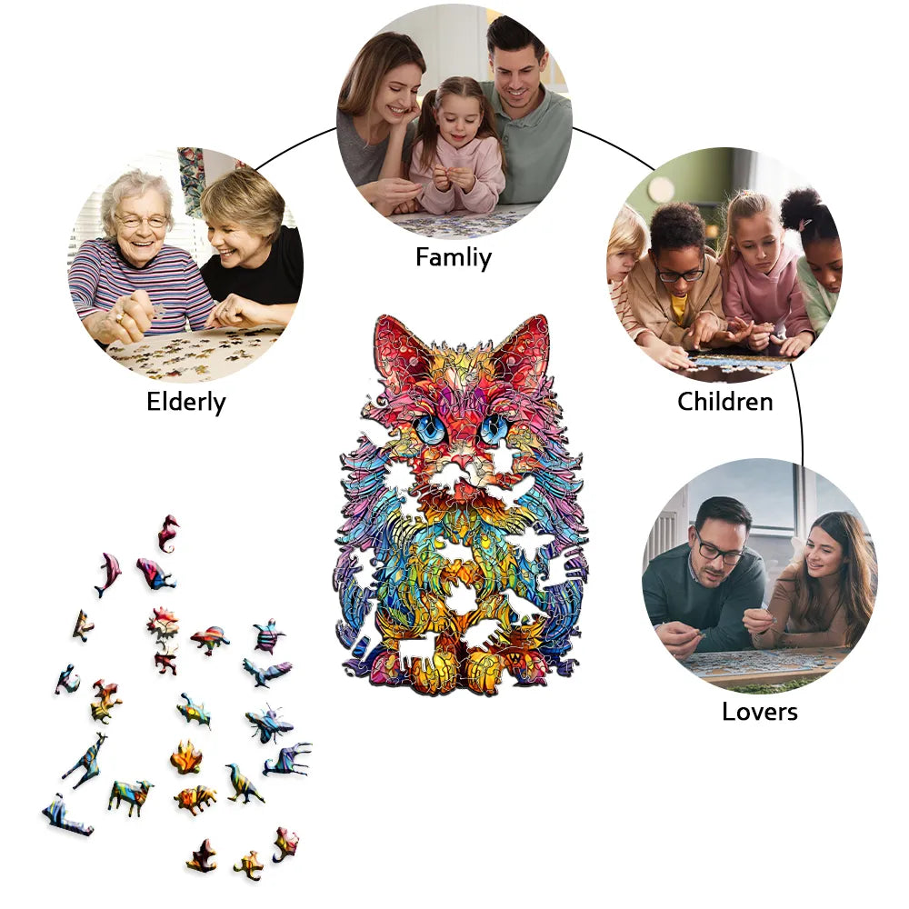 Perzische Kat | Houten Puzzel