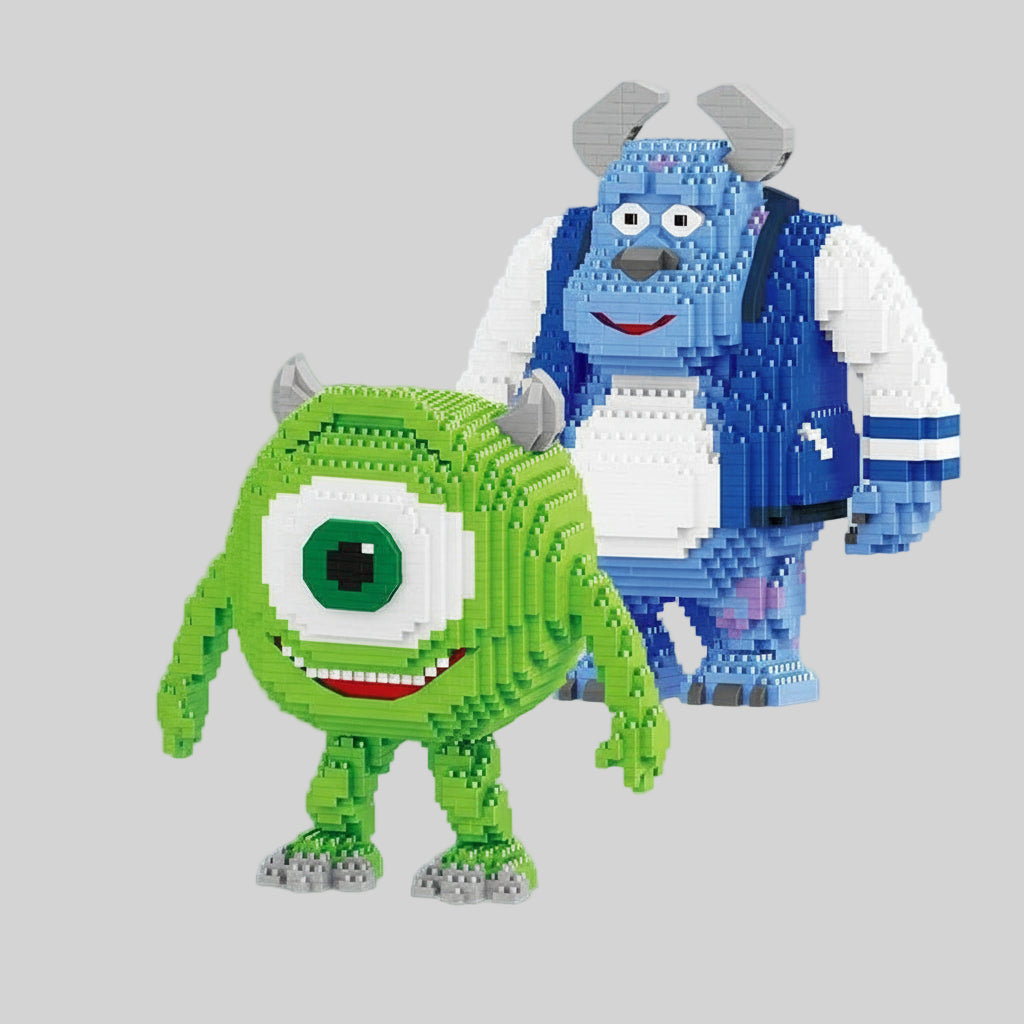 Groen monster met 1 oog | Bouwsteentjes