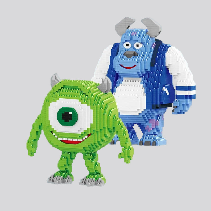 Blauw monster | Bouwsteentjes