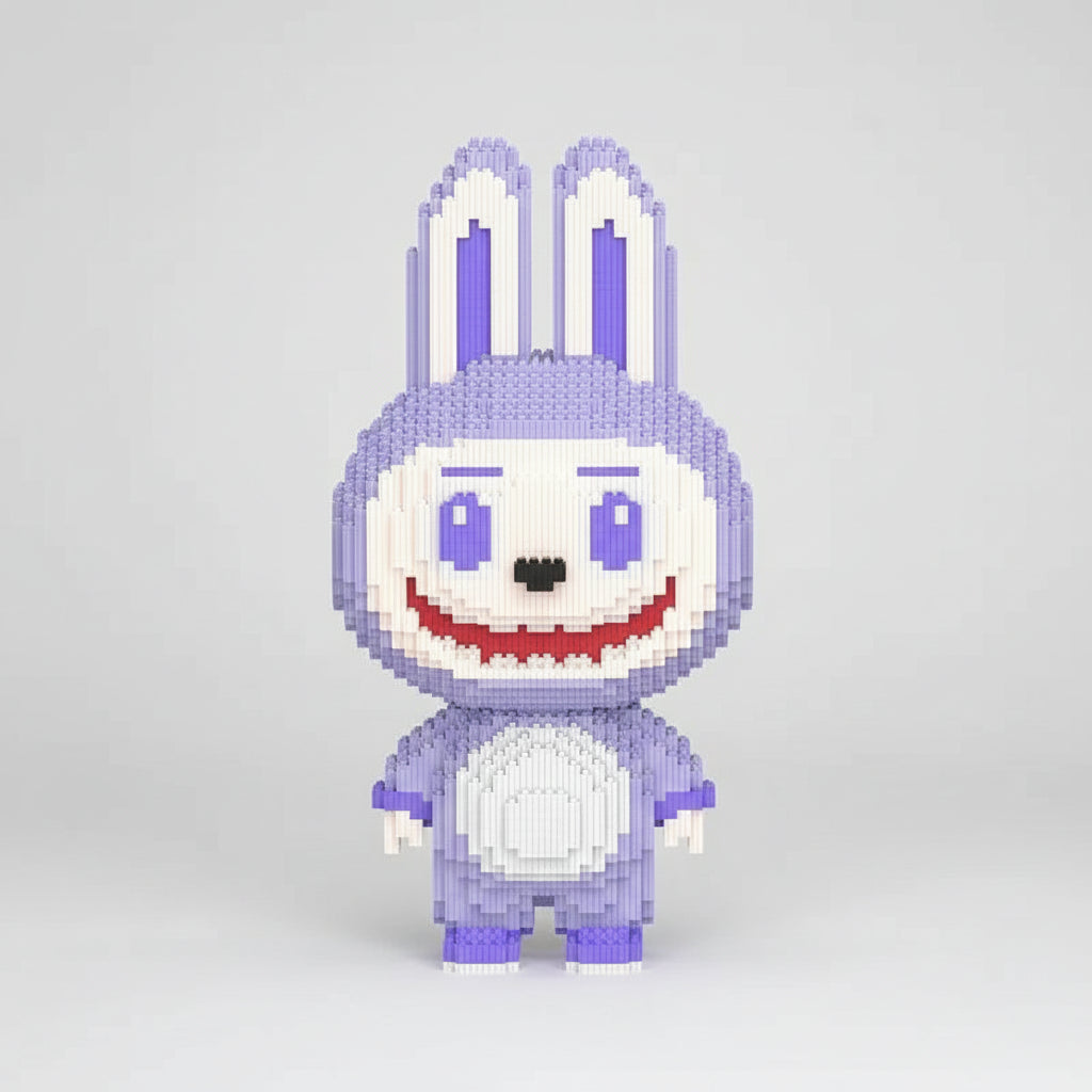 Mega Paarse Labubu | Bouwsteentjes