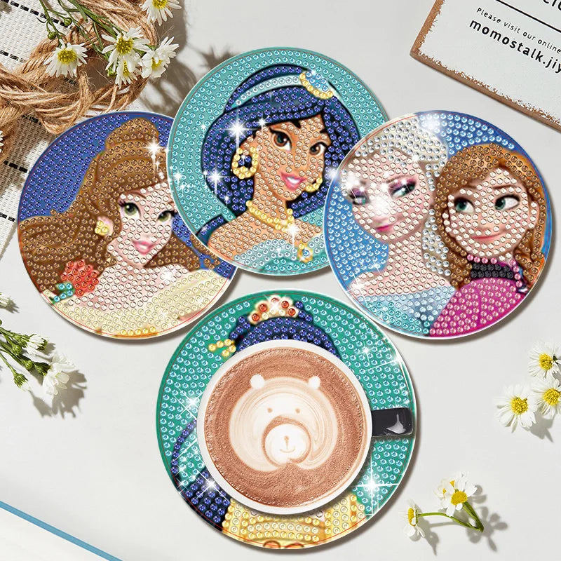 Prinses Onderzetters | Diamond Painting