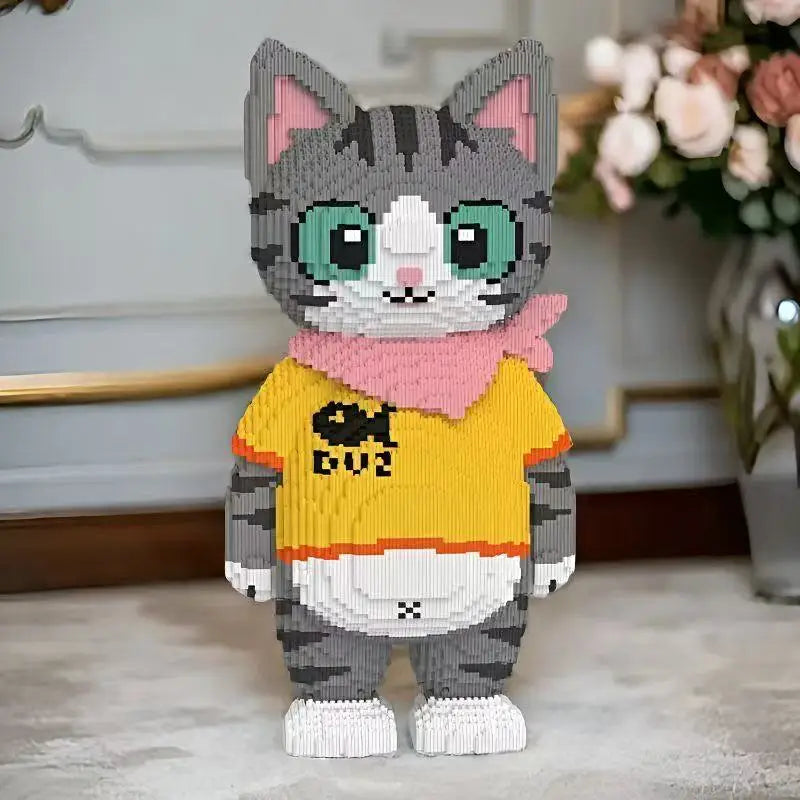 MEGA Kat met Sjaal | Bouwsteentjes
