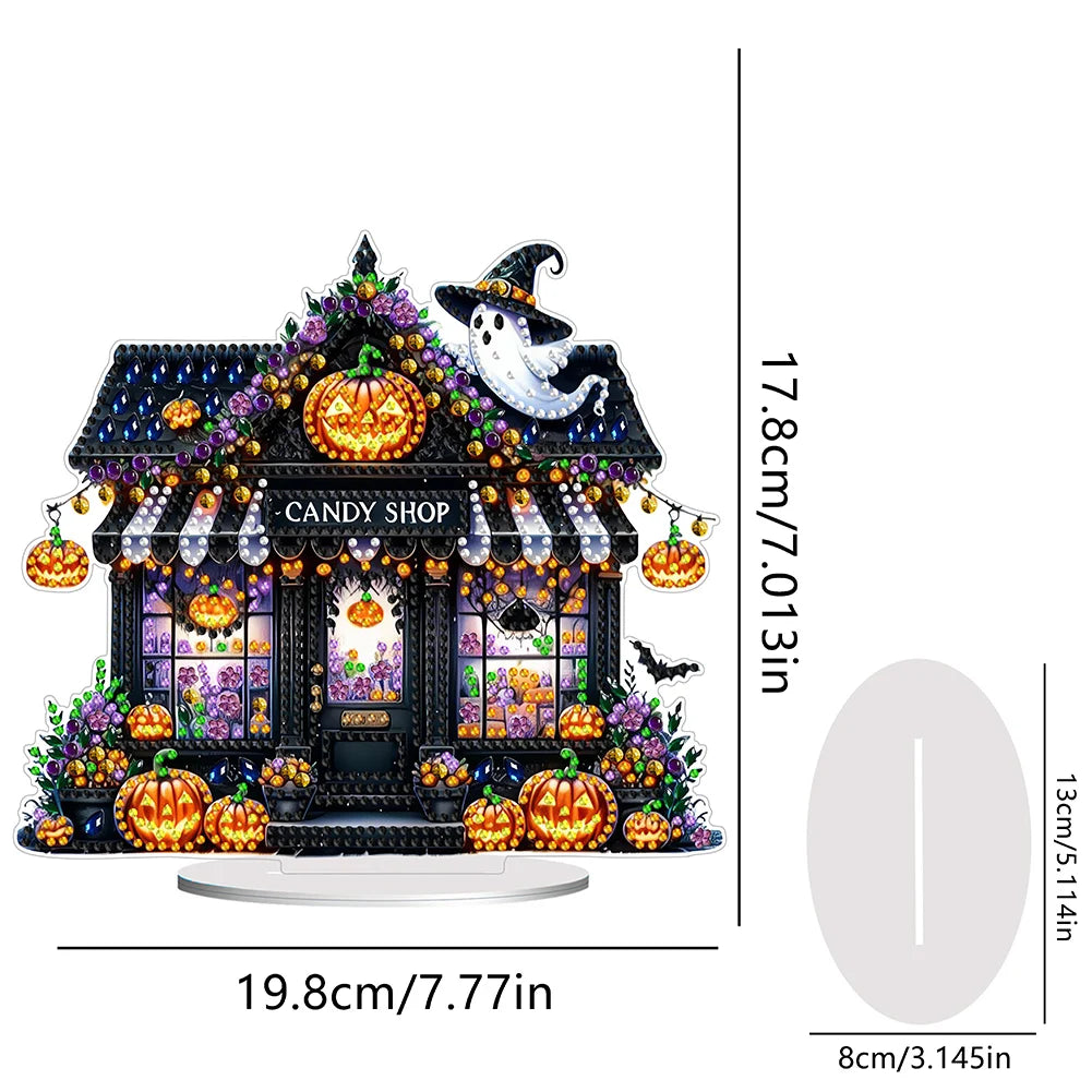 5D Halloween snoephuis | Diamond painting