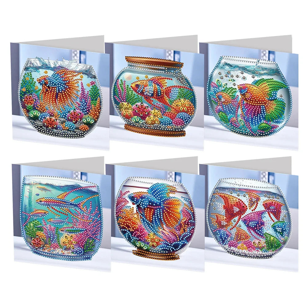 Verschillende Kaarten | 6 stuks | Diamond Painting