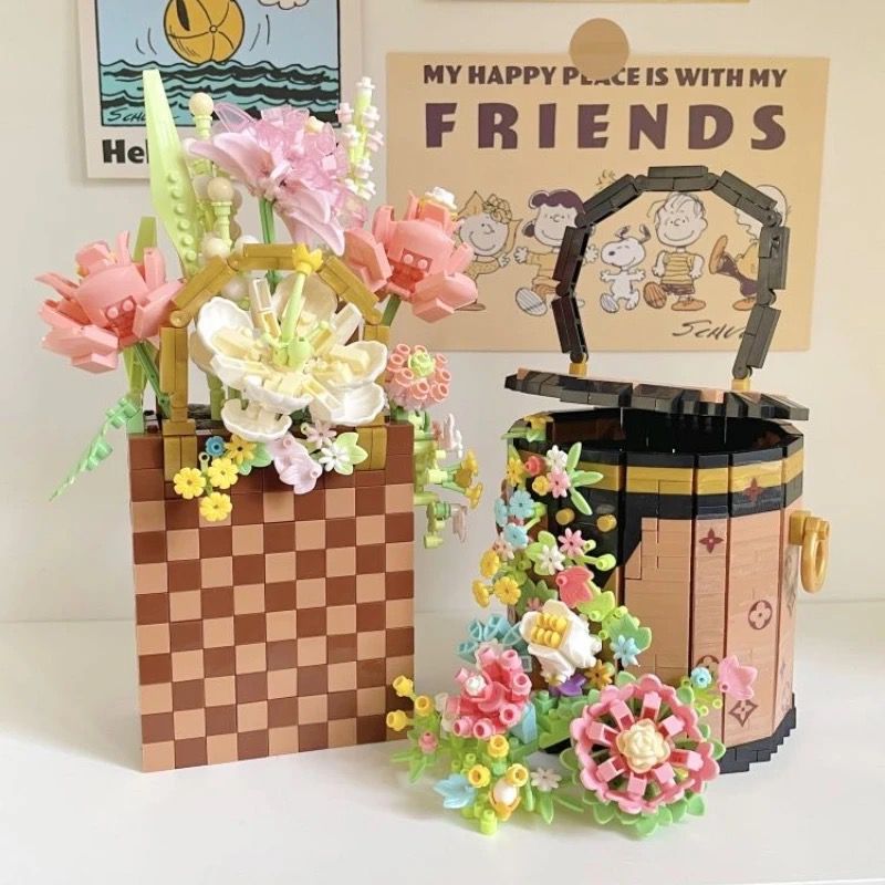 Handtas met bloemen