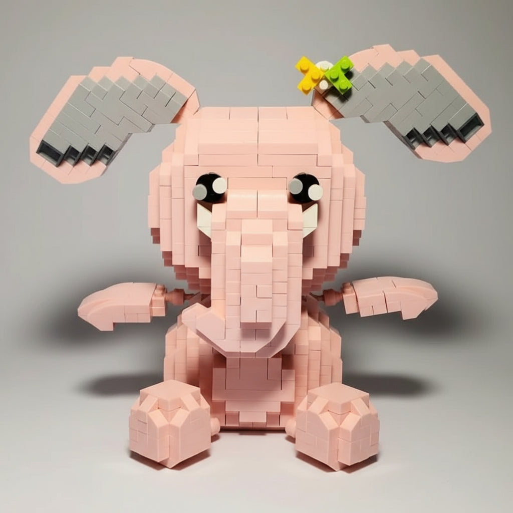 Roze Olifant | Bouwsteentjes
