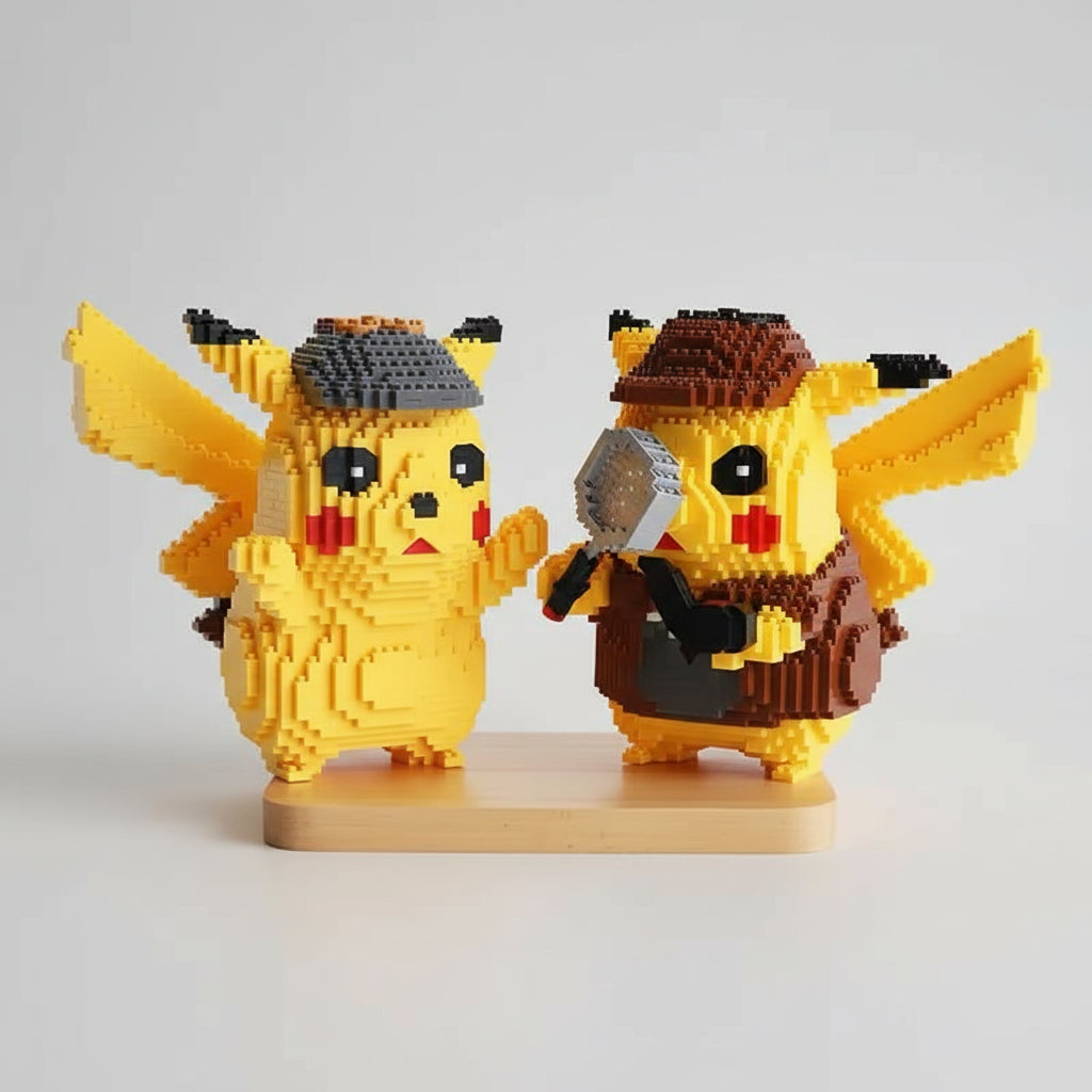 Geel Bliksembeest detective | Bouwsteentjes