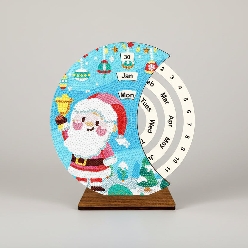 Kerstman met bel | Kalender | Diamond painting