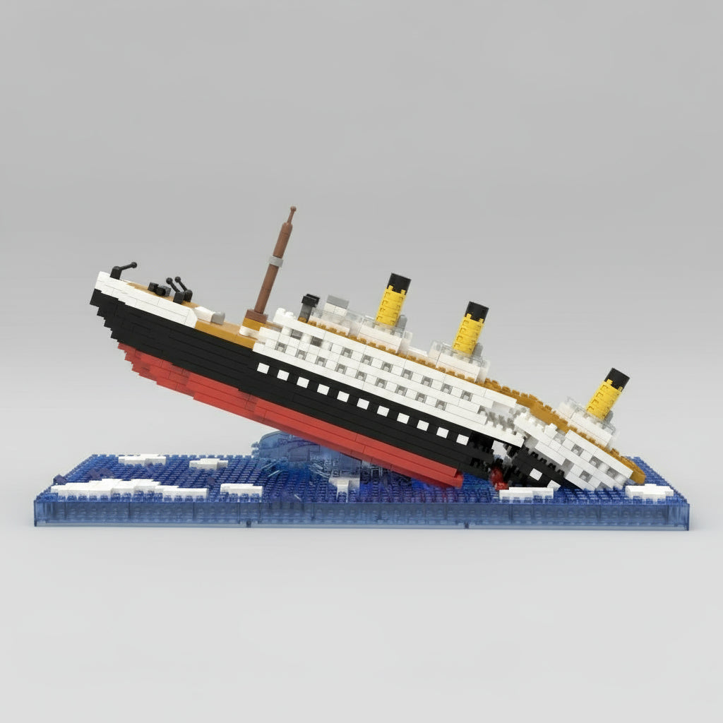 Zinkende Titanic | Bouwsteentjes