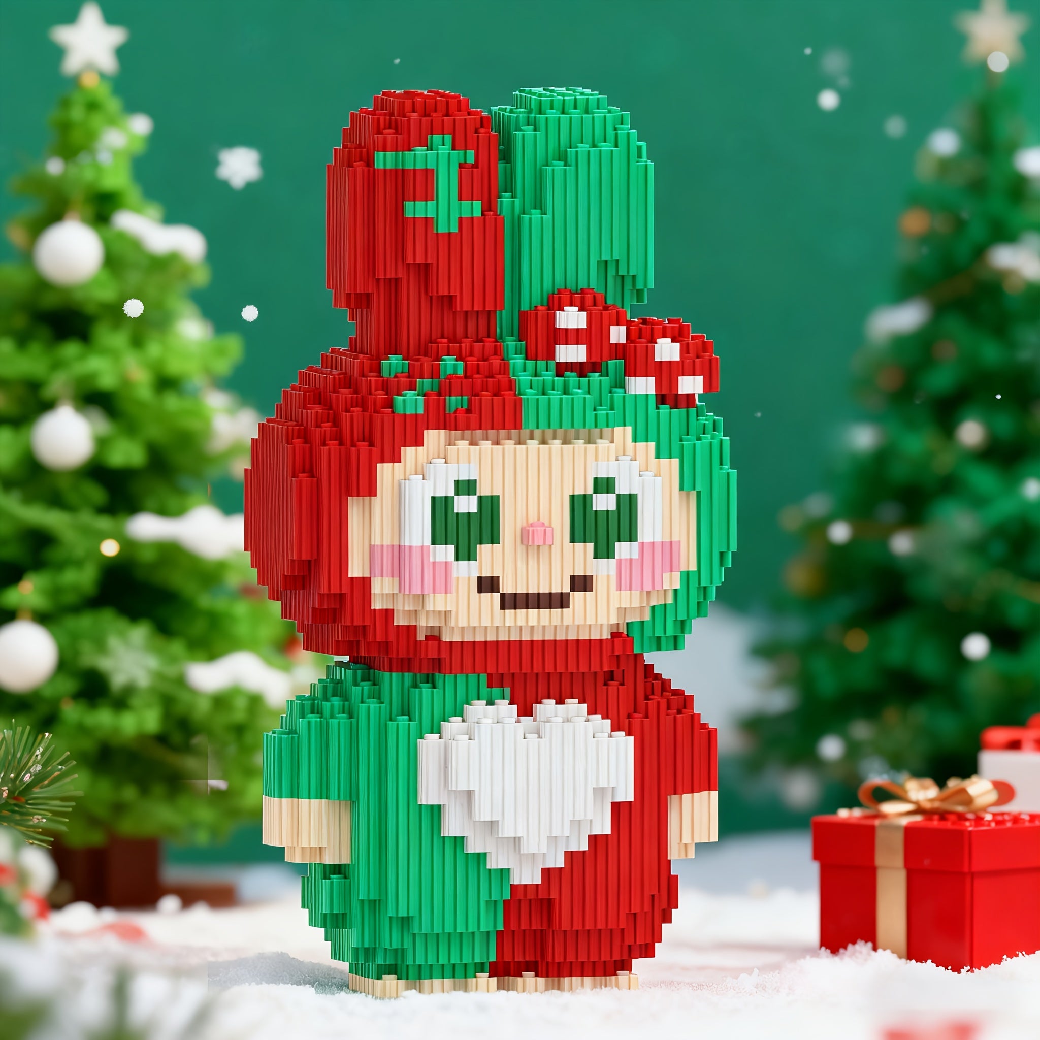 Schattig kerst poppetje Labouwbouw | Bouwsteentjes