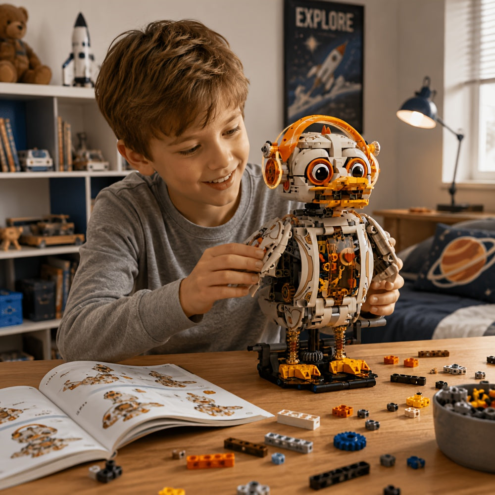 Bewegende eend | Bouwsteentjes