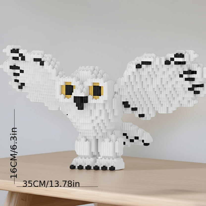Vliegende Witte Uil | Bouwsteentjes