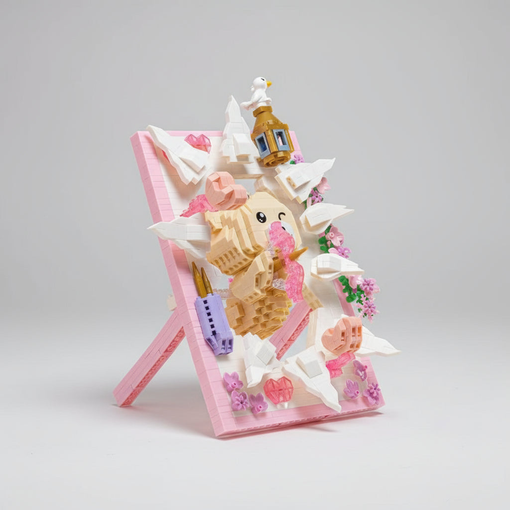 Beer Op Schilderij Bouwblokjes